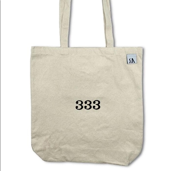 333 embroidered angel number tote bag - Picture 1 of 3